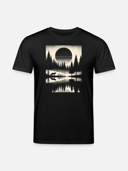 FUCHS IM WALD - Stanley/Stella Unisex Bio-T-Shirt CREATOR  - Schwarz
