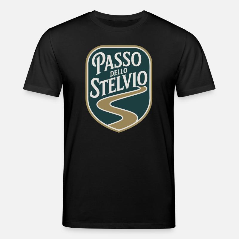 Passo dello Stelvio Cyclisme - T-shirt bio CREATOR Stanley/Stella Unisexe - noir