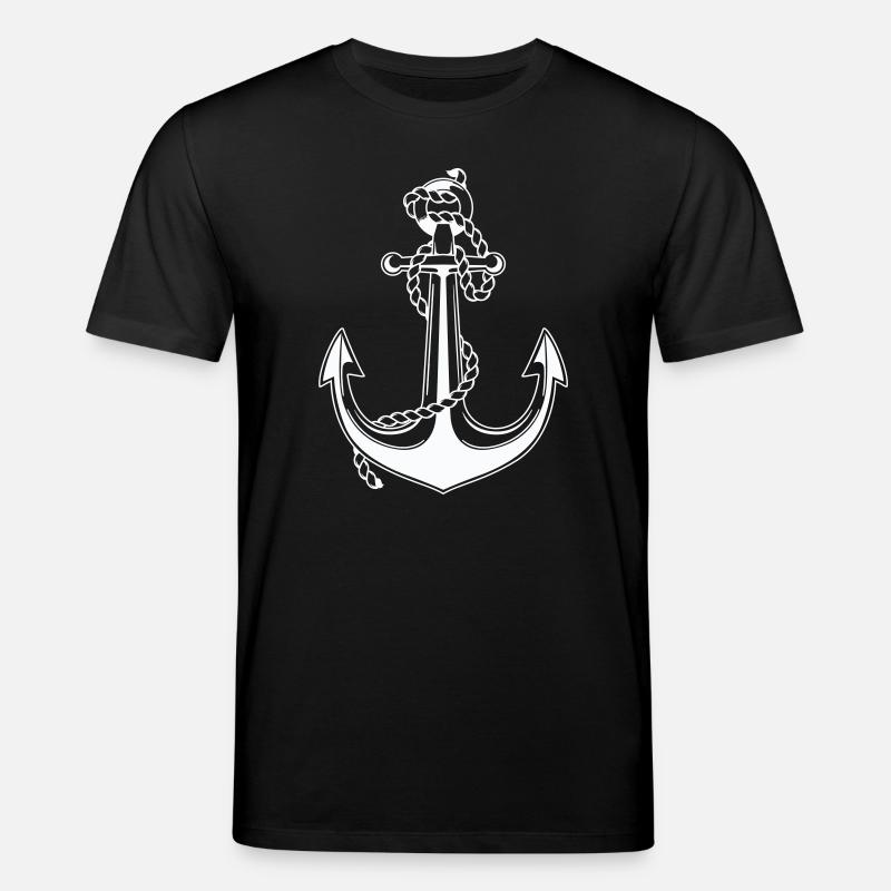 Anker mit Seil Motiv - Stanley/Stella Unisex Bio-T-Shirt CREATOR  - Schwarz