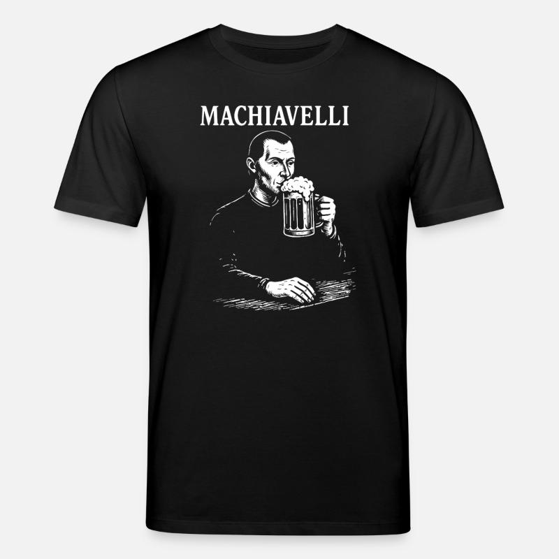 Machiavelli Brew Porträt - Stanley/Stella Unisex Bio-T-Shirt CREATOR - Schwarz