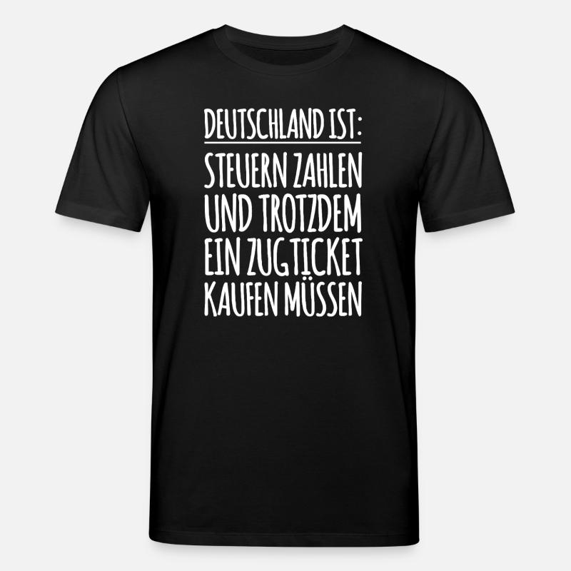 Lustiger Spruch Steuern Arbeit - Stanley/Stella Unisex Bio-T-Shirt CREATOR  - Schwarz