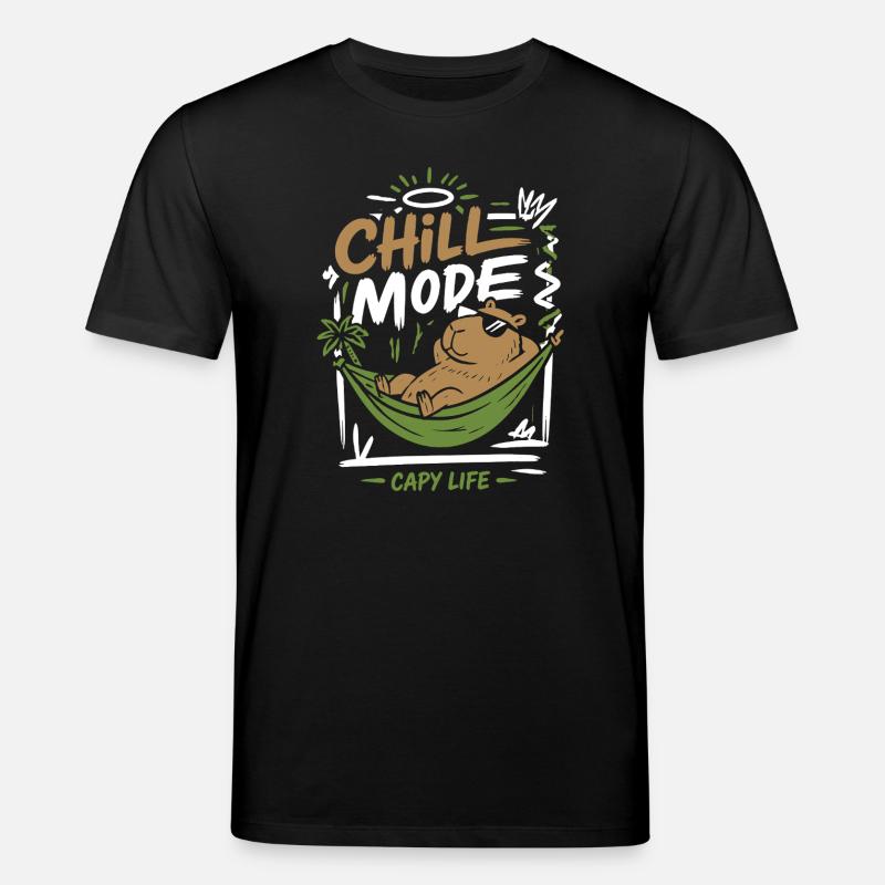 Chill Mode Capy Life - Stanley/Stella Unisex Bio-T-Shirt CREATOR  - Schwarz