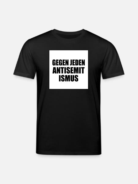 Gegen jeden antisemitismus - Stanley/Stella Unisex Bio-T-Shirt CREATOR  - Schwarz