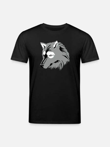 Wolf (3c) - Stanley/Stella Unisex Bio-T-Shirt CREATOR - Schwarz