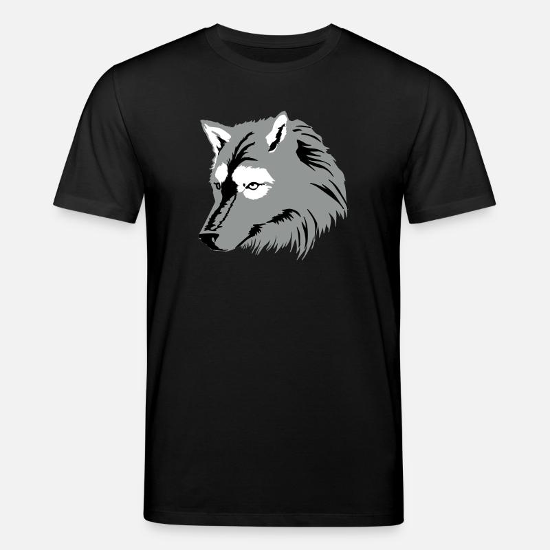 Wolf (3c) - Stanley/Stella Unisex Bio-T-Shirt CREATOR  - Schwarz