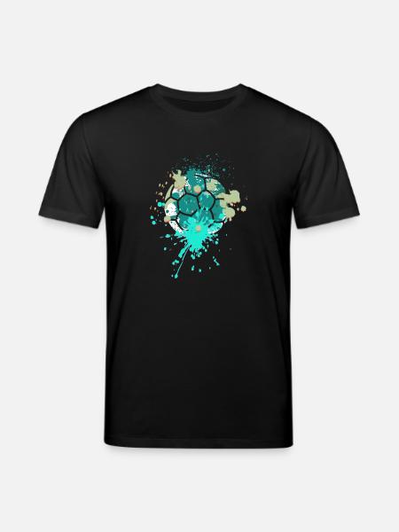 Splash Art Handball - Stanley/Stella CREATOR Unisex Organic T-Shirt - black