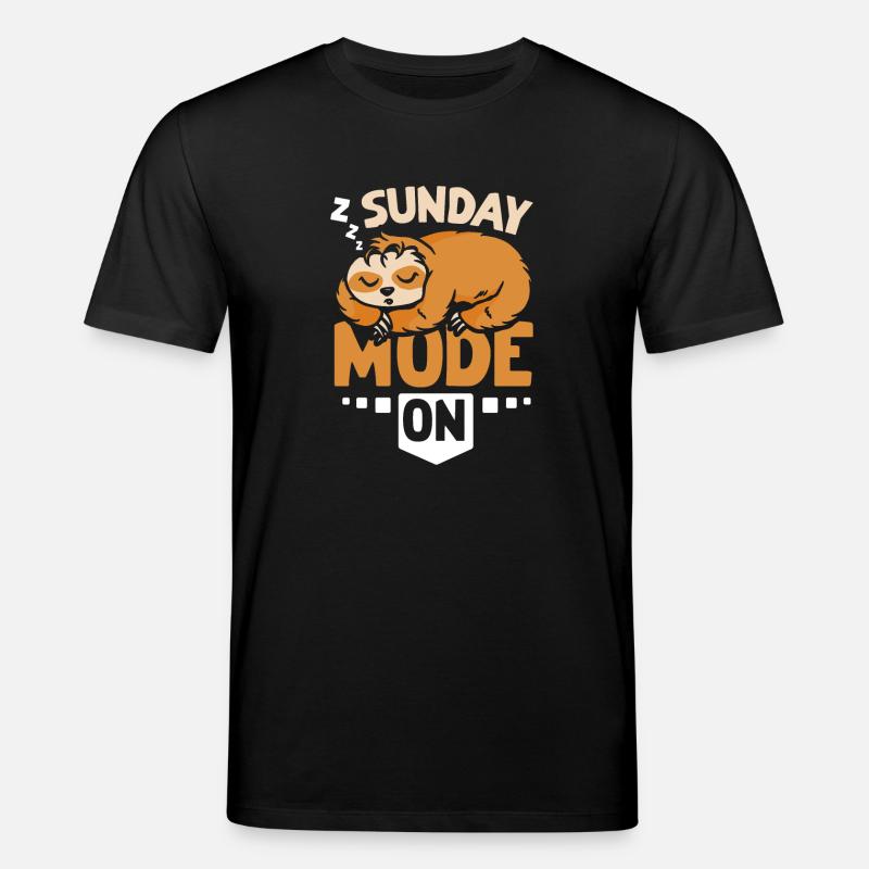 Mode dimanche paresseux activé - T-shirt bio CREATOR Stanley/Stella Unisexe - noir