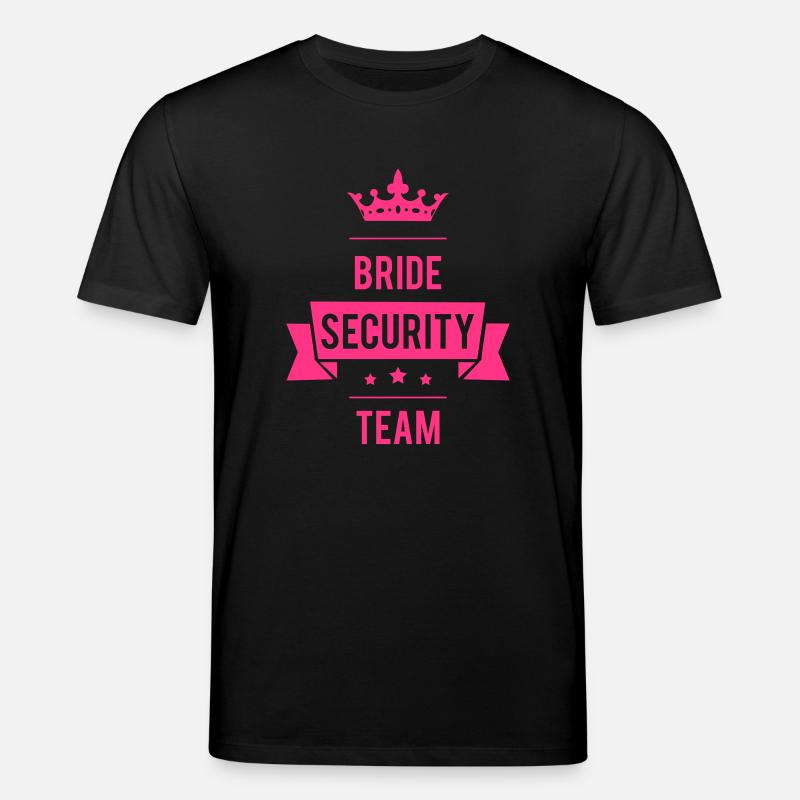 Bride Security Team - Stanley/Stella Unisex Bio-T-Shirt CREATOR  - Schwarz