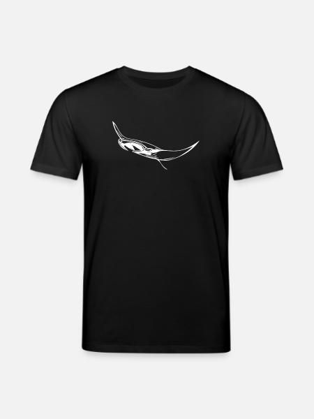 Elegant floating manta rays - Stanley/Stella CREATOR Unisex Organic T-Shirt - black