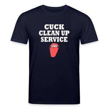 Cuckold cuck clean up service - Stanley/Stella CREATOR Unisex Organic T-Shirt - navy - Front