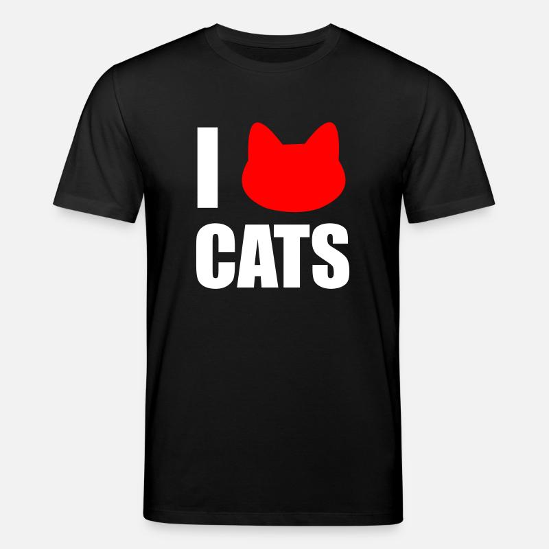 J’adore les chats - T-shirt bio CREATOR Stanley/Stella Unisexe - noir