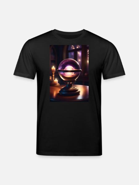 Magic crystal ball - Stanley/Stella CREATOR Unisex Organic T-Shirt - black