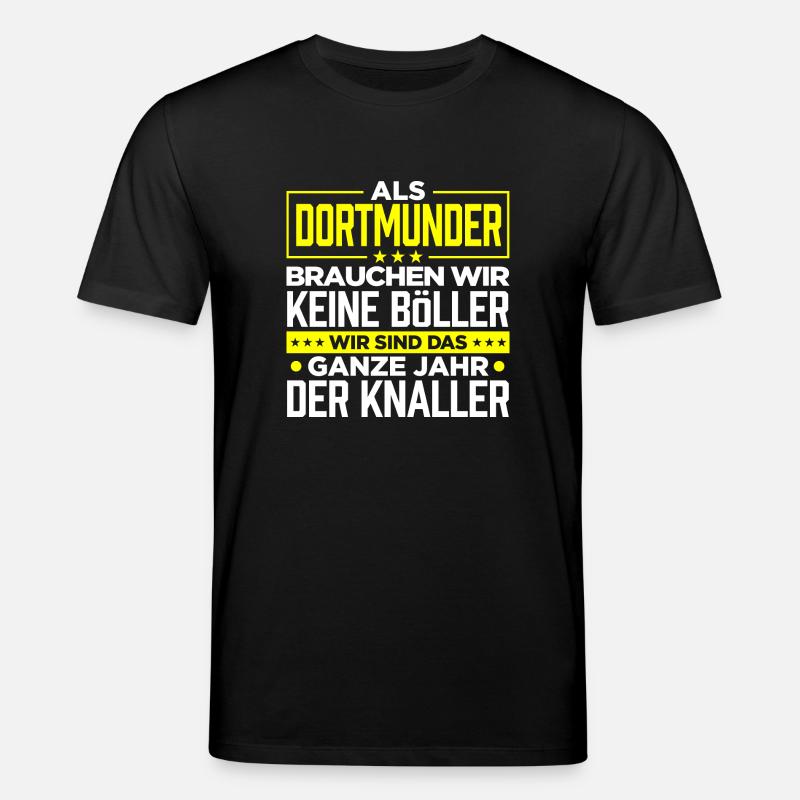 DORTMUNDER - Böller - Stanley/Stella Unisex Bio-T-Shirt CREATOR  - Schwarz