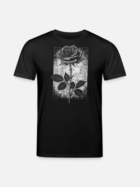 Rose de style gothique - T-shirt bio CREATOR Stanley/Stella Unisexe - noir