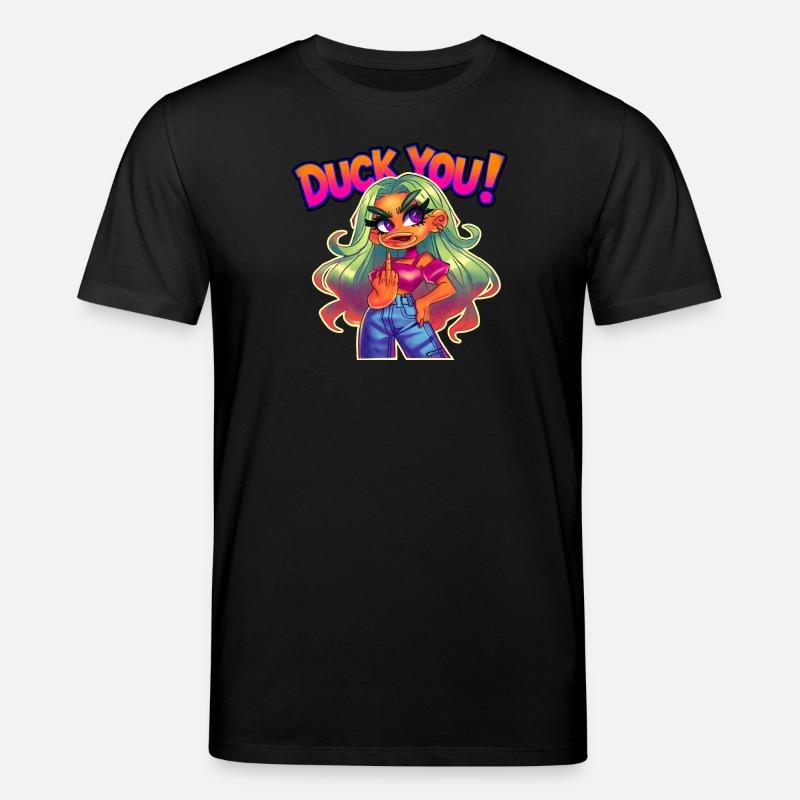 Duck dich!! - Stanley/Stella Unisex Bio-T-Shirt CREATOR  - Schwarz