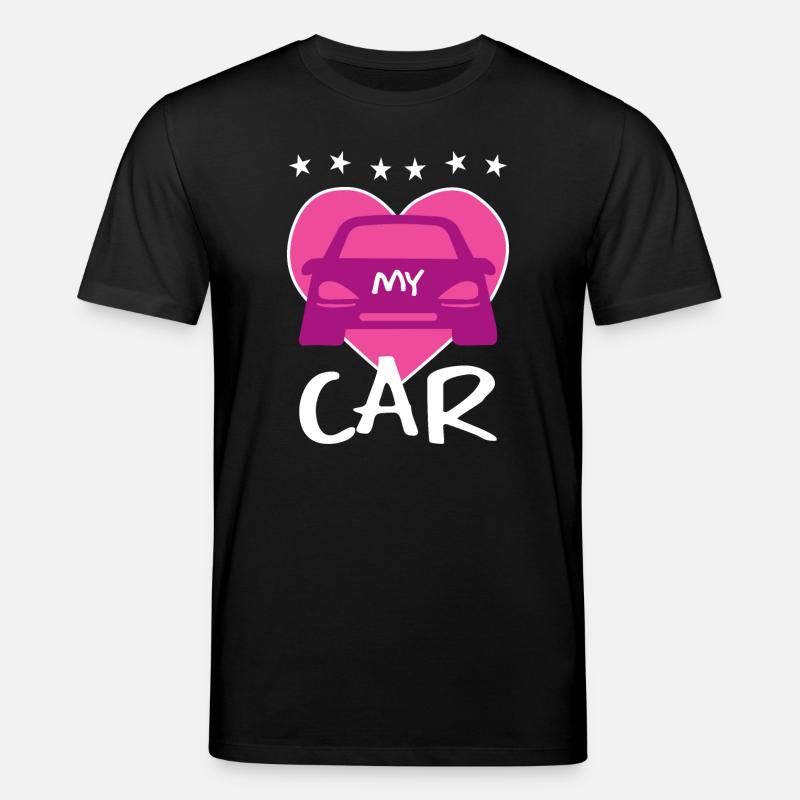 Ich Liebe mein Auto - Stanley/Stella Unisex Bio-T-Shirt CREATOR  - Schwarz