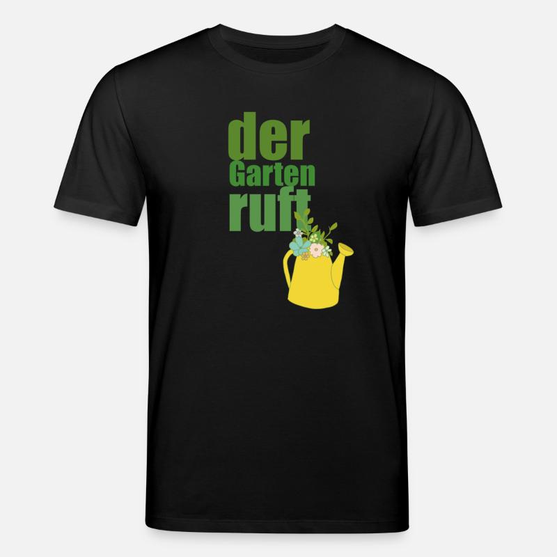 der garten ruft - Stanley/Stella Unisex Bio-T-Shirt CREATOR  - Schwarz