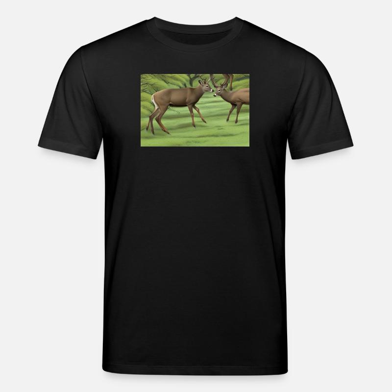 Hirsche Hirsche - Stanley/Stella Unisex Bio-T-Shirt CREATOR  - Schwarz