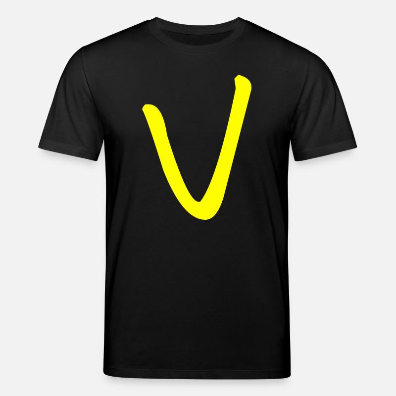 Buchstabe V - Stanley/Stella Unisex Bio-T-Shirt CREATOR  - Schwarz
