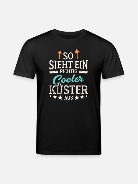 So sieht ein richtig cooler Küster aus - Stanley/Stella Unisex Bio-T-Shirt CREATOR  - Schwarz