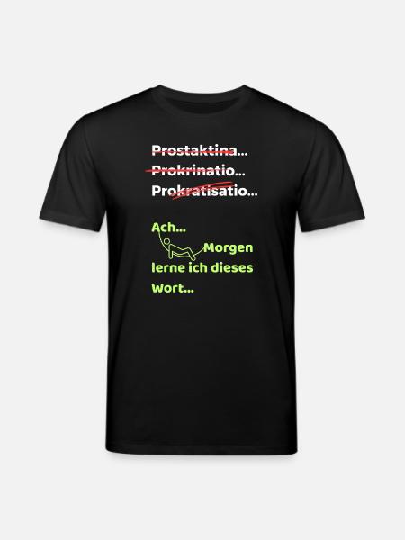 Procrastination Joke Funny Saying Hammock - Stanley/Stella CREATOR Unisex Organic T-Shirt - black