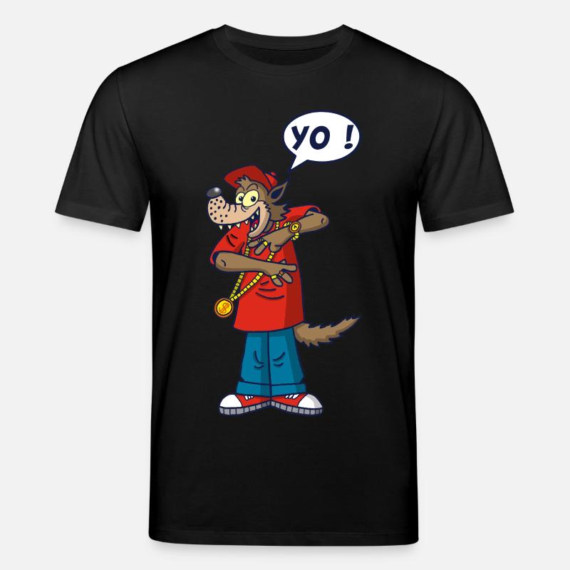 Wolf-Rapper - Stanley/Stella Unisex Bio-T-Shirt CREATOR  - Schwarz