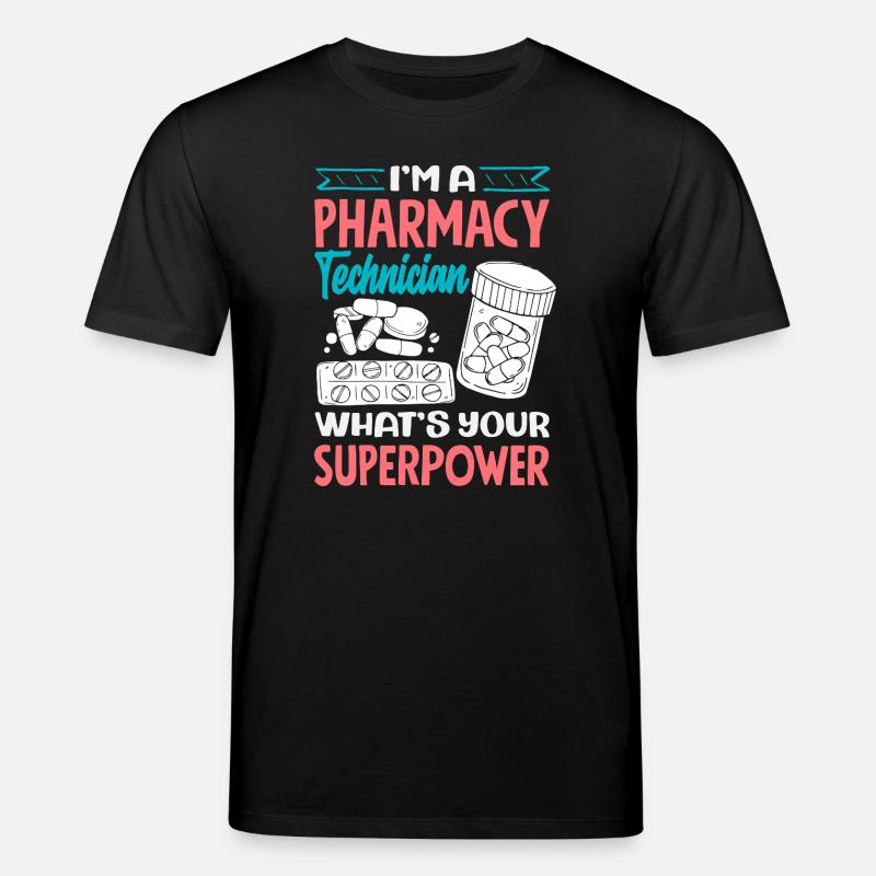 Pharmacien Technicien Pharmaceutique - T-shirt bio CREATOR Stanley/Stella Unisexe - noir