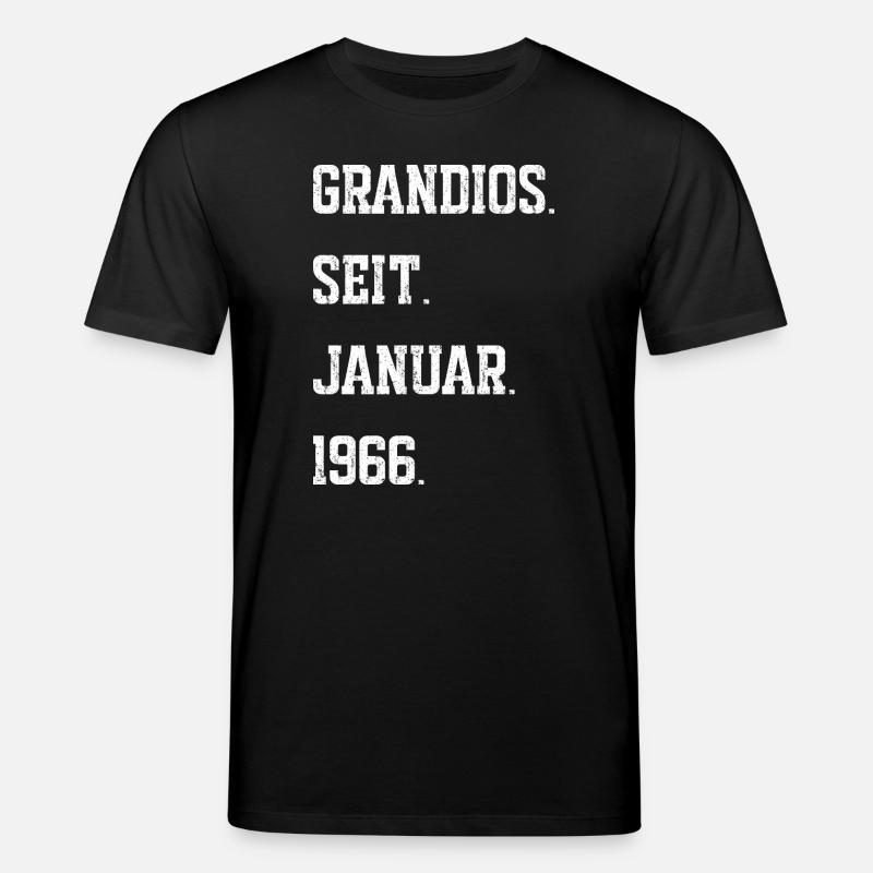 60e anniversaire janvier 1966 - T-shirt bio CREATOR Stanley/Stella Unisexe - noir