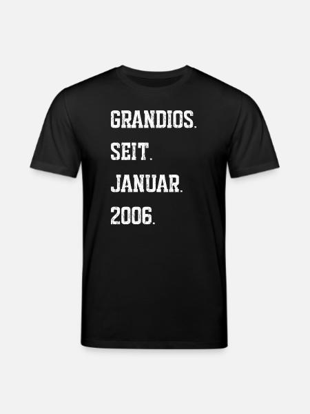 20th Birthday January 2006 - Stanley/Stella CREATOR Unisex Organic T-Shirt - black
