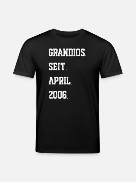 Birthday April 2006 - Stanley/Stella CREATOR Unisex Organic T-Shirt - black