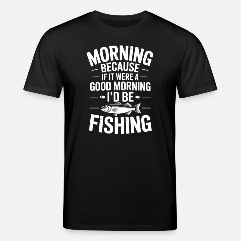 Tee de pêche matinale - T-shirt bio CREATOR Stanley/Stella Unisexe - noir