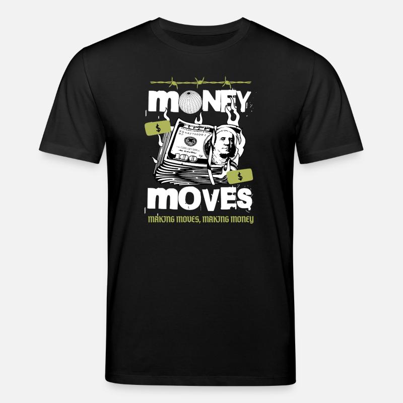 Geld in Bewegung - Stanley/Stella Unisex Bio-T-Shirt CREATOR  - Schwarz
