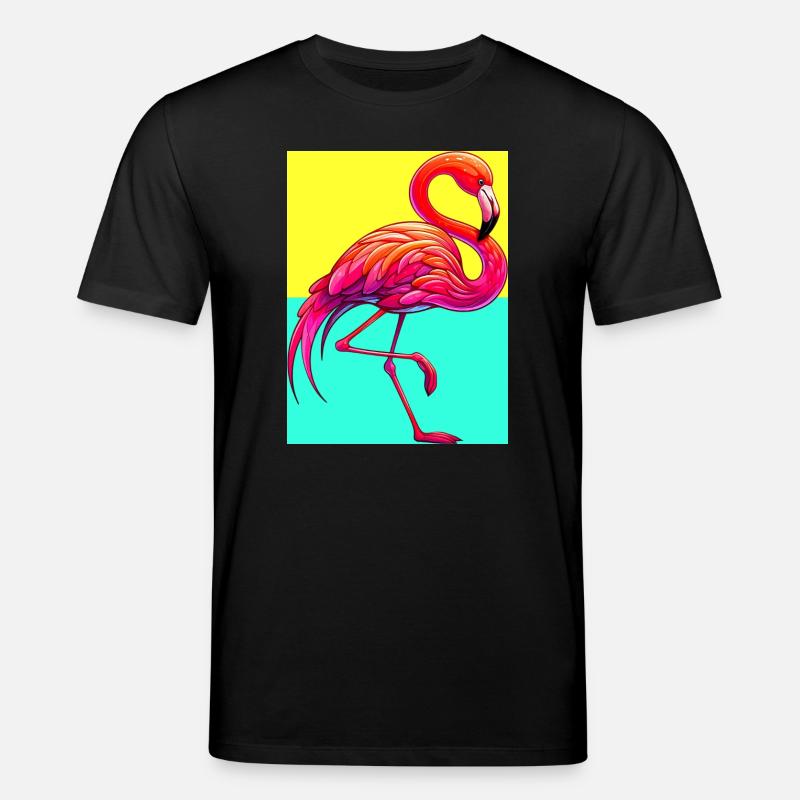 Flamingo - Stanley/Stella Unisex Bio-T-Shirt CREATOR  - Schwarz