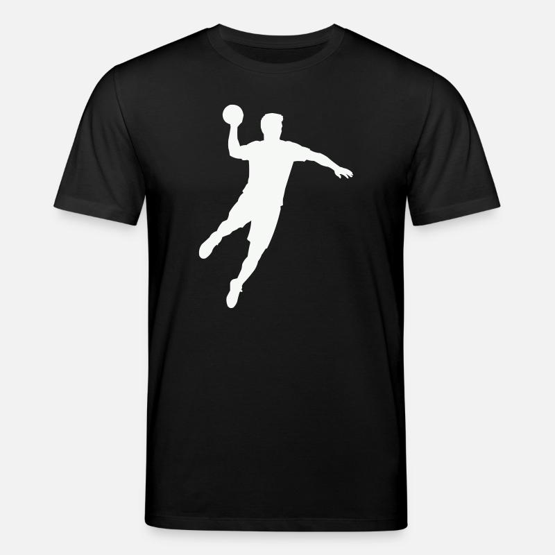 Handball Silhouette Ball - Stanley/Stella Unisex Bio-T-Shirt CREATOR - Schwarz