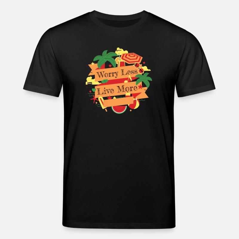 Worry Less - Stanley/Stella Unisex Bio-T-Shirt CREATOR  - Schwarz