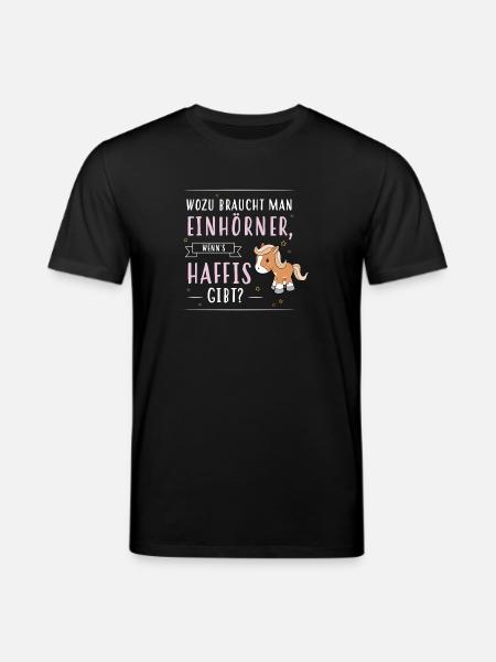 Wozu Einhörner Haflinger - Stanley/Stella Unisex Bio-T-Shirt CREATOR  - Schwarz