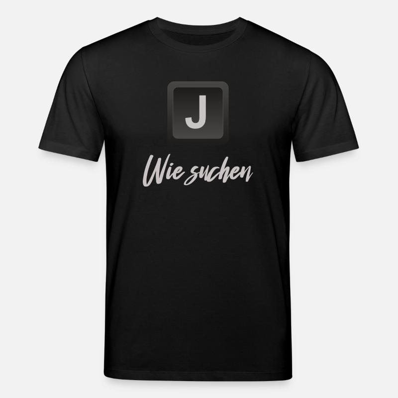 J wie suchen - Stanley/Stella Unisex Bio-T-Shirt CREATOR  - Schwarz
