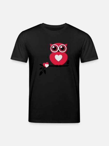 Owl Love - Stanley/Stella CREATOR Unisex Organic T-Shirt - black