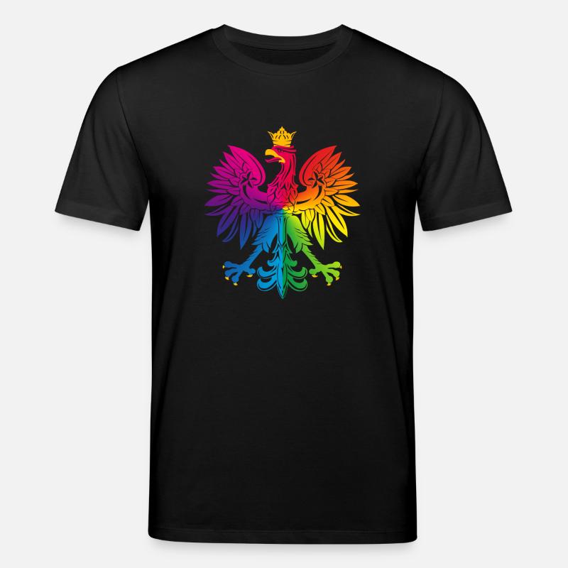 Rainbow eagle 2 - Stanley/Stella CREATOR Unisex Organic T-Shirt - black