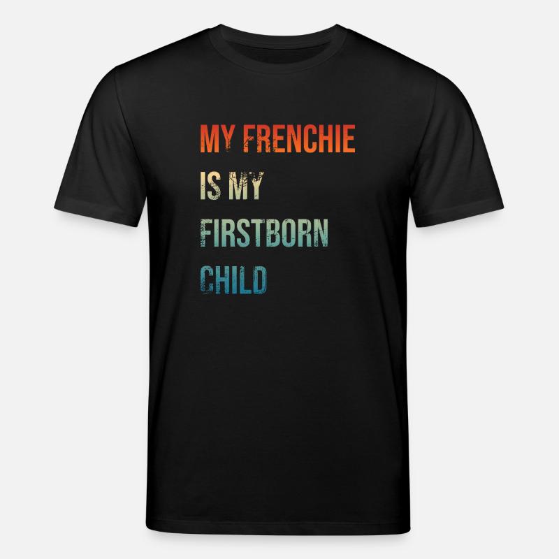 Frenchie Firstborn - Stanley/Stella Unisex Bio-T-Shirt CREATOR  - Schwarz