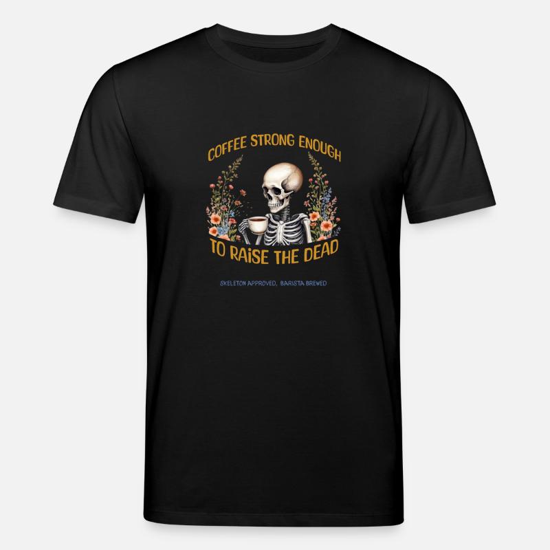 Starkes Kaffee-T-Shirt-Design - Stanley/Stella Unisex Bio-T-Shirt CREATOR - Schwarz