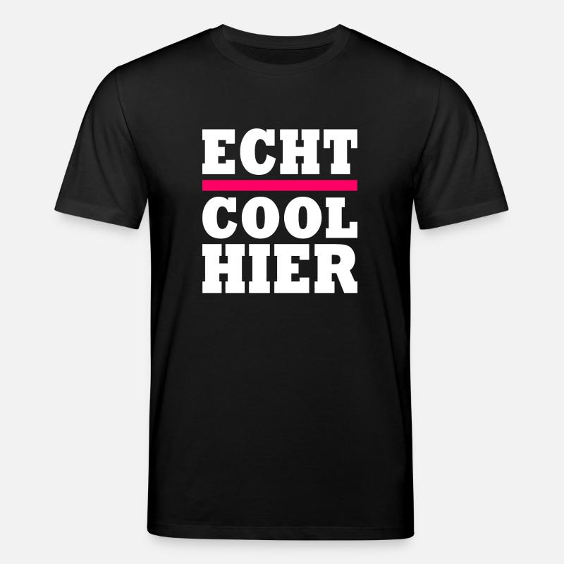Echt cool hier - Stanley/Stella Unisex Bio-T-Shirt CREATOR - Schwarz