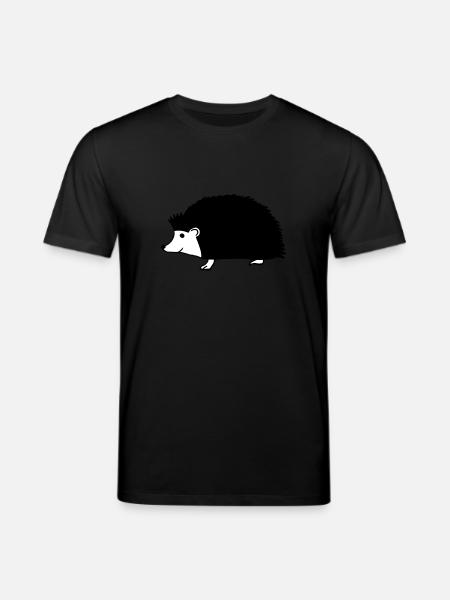hand drawn hedgehog - Stanley/Stella CREATOR Unisex Organic T-Shirt - black