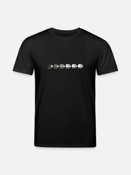 From black to white - Stanley/Stella Unisex Bio-T-Shirt CREATOR  - Schwarz