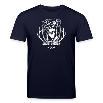 Hunting Terrier Dogs Dog Hunting Dog Hunting Dogs Wilsigns - Stanley/Stella CREATOR Unisex Organic T-Shirt - navy - Front