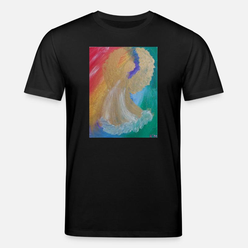 Regenbogenengel - Engel des Einklangs - Engelbild - Stanley/Stella Unisex Bio-T-Shirt CREATOR  - Schwarz
