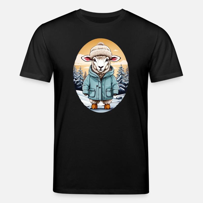 Süßes Schaf - Stanley/Stella Unisex Bio-T-Shirt CREATOR  - Schwarz