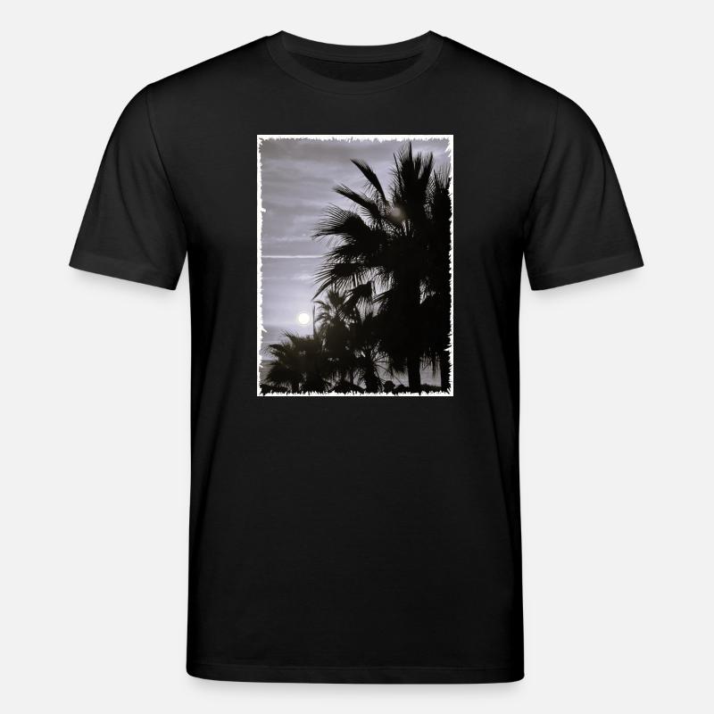 Palme mit Rand SW - Stanley/Stella Unisex Bio-T-Shirt CREATOR  - Schwarz
