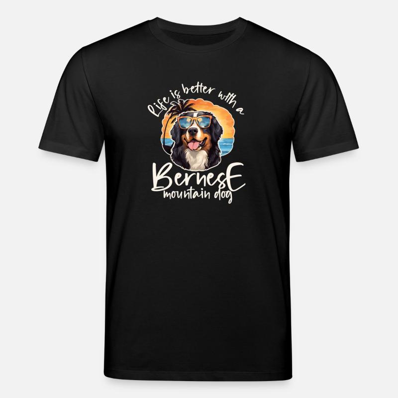 Berner Sennenhund - Stanley/Stella Unisex Bio-T-Shirt CREATOR  - Schwarz