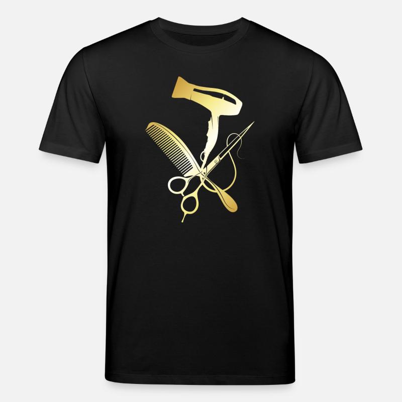 coiffeur, coiffeuse, salon de coiffure - T-shirt bio CREATOR Stanley/Stella Unisexe - noir